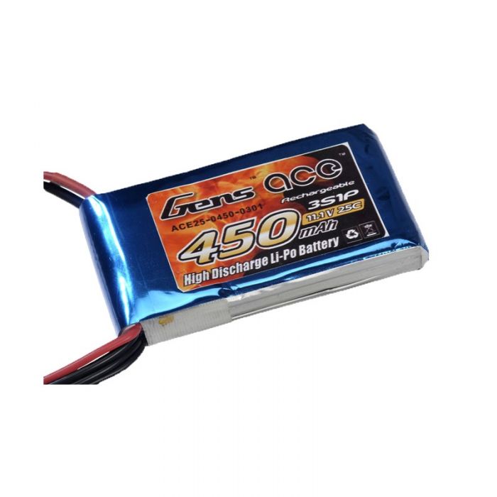 Batterie Lipo Tattu 450mAh 11.1V 25C 3S