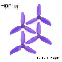 HQ T3X3x3 Polycarbonate Durable Prop (Violet) (2x CW, 2x CCW)