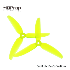 HQProp 5x4.3x3 V2S POPO PC (Jaune) (2x CW, 2x CCW)