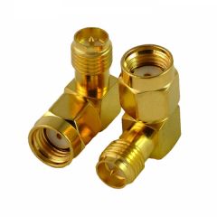 Adaptateur RP-SMA Male vers RP-SMA Femelle 90°