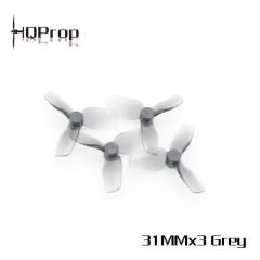 HQProp Micro Whoop 31MMX3 PC Gris - 0.8MM Shaft (2XCW + 2XCCW)