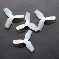 HQProp Micro Whoop 31MMX3 PC Blanc - 1MM Shaft (2XCW + 2XCCW)