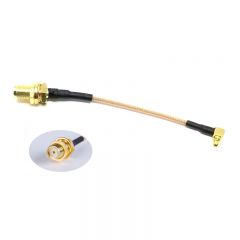 Rallonge MMCX 90° vers SMA femelle