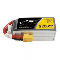 Batterie Lipo Tattu 2200mAh 14.8V 75C - XT60 Long range version