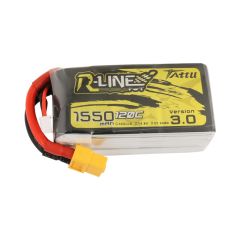 Batterie Lipo Tattu R-Line Version 3.0 1550mAh 14.8V 120C 4S - XT60