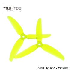 HQProp 5x4.3x3 V2S POPO PC (Jaune) (2x CW, 2x CCW)