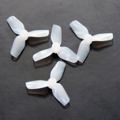 HQProp Micro Whoop 31MMX3 PC Blanc - 1MM Shaft (2XCW + 2XCCW)
