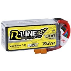 Batterie Lipo Tattu R-Line 1300mAh 4S 95C - XT60