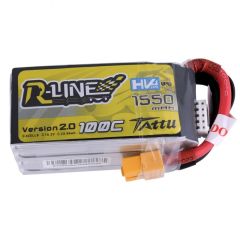 Batterie Lipo Tattu R-Line 1550mAh 100C 4S 15.2V High Voltage
