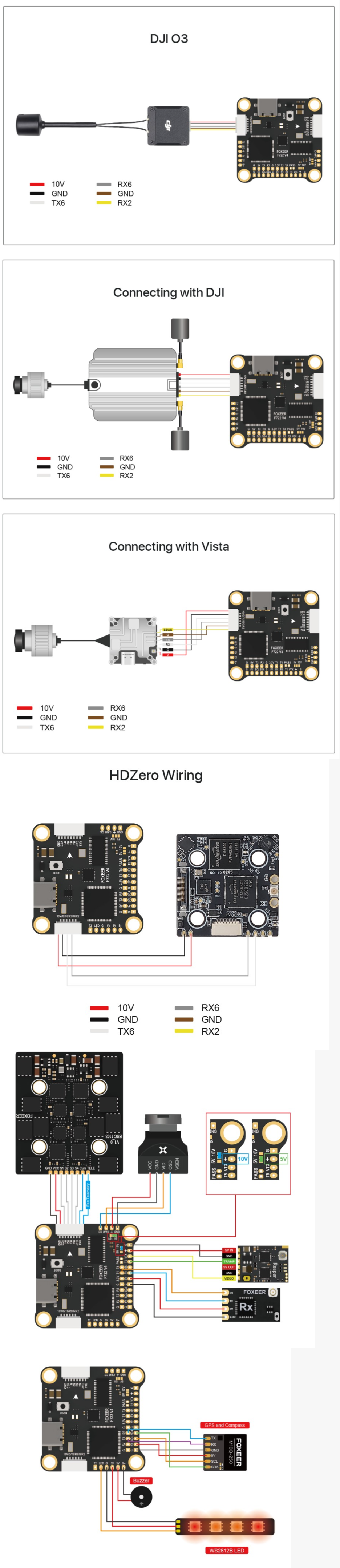 Contrôleur De Vol JHEMCU Noxe F722 – OSD, BEC, Compas, Baromètre, Boîte Noire – Neuf